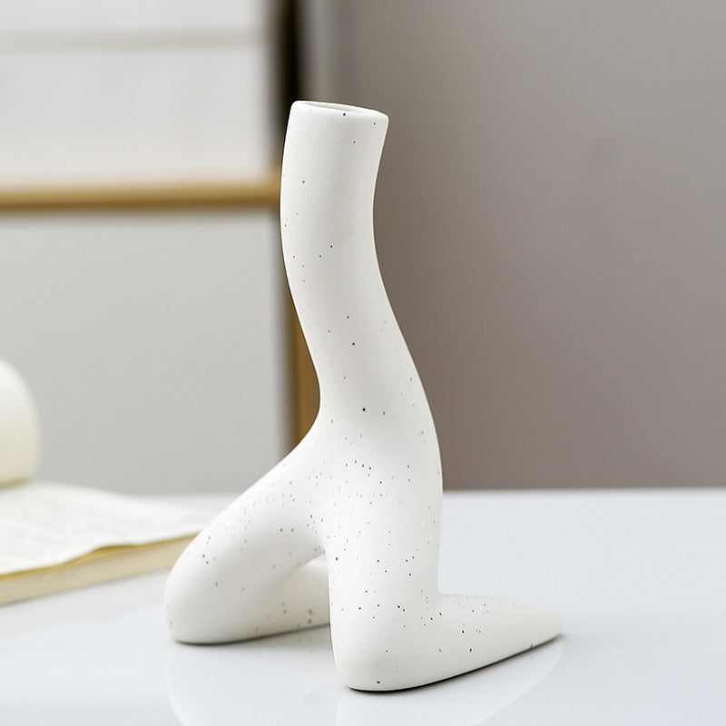 Human Form Ceramic Vase