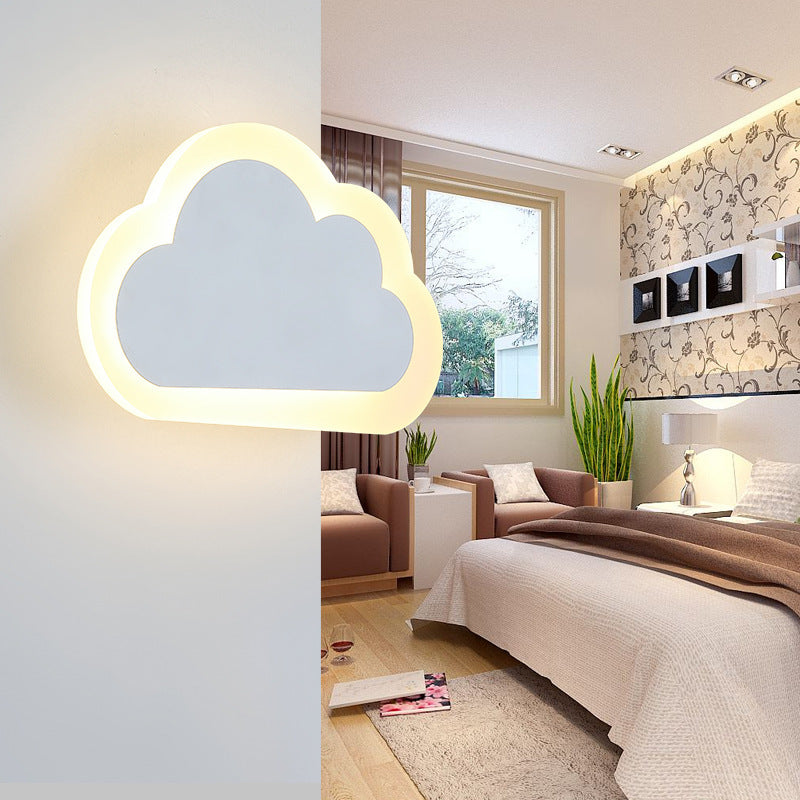 Creative cloud wall lamp modern minimalist bedside lamp