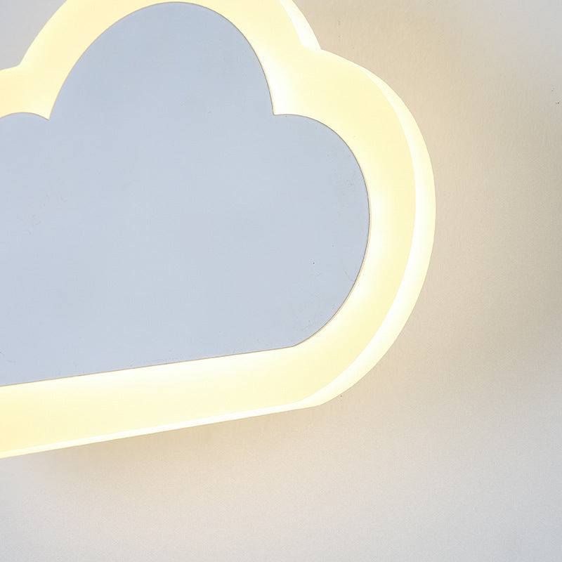 Creative cloud wall lamp modern minimalist bedside lamp