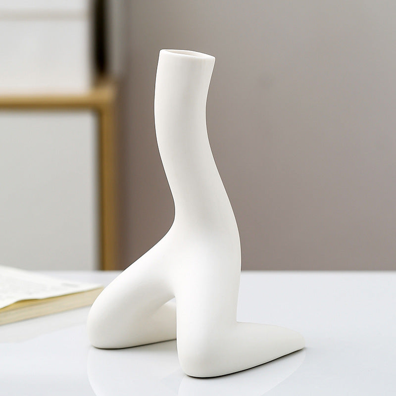 Human Form Ceramic Vase