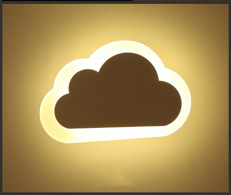 Creative cloud wall lamp modern minimalist bedside lamp