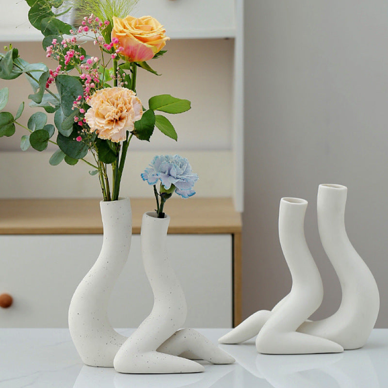 Human Form Ceramic Vase