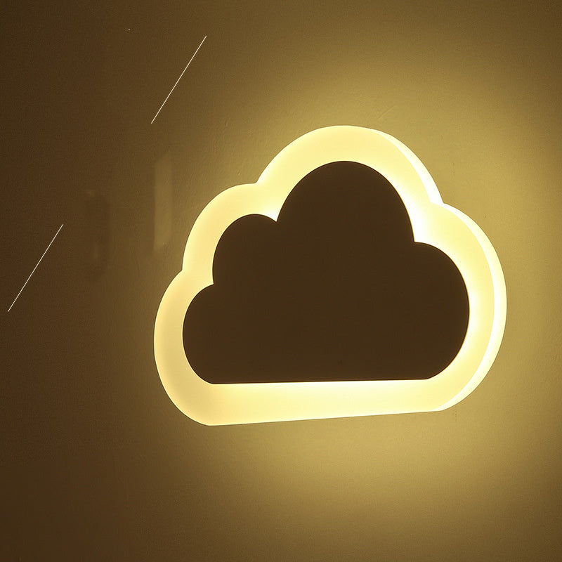 Creative cloud wall lamp modern minimalist bedside lamp