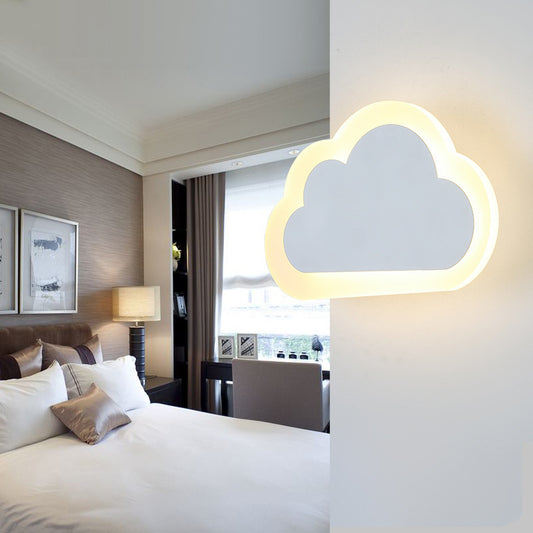 Creative cloud wall lamp modern minimalist bedside lamp