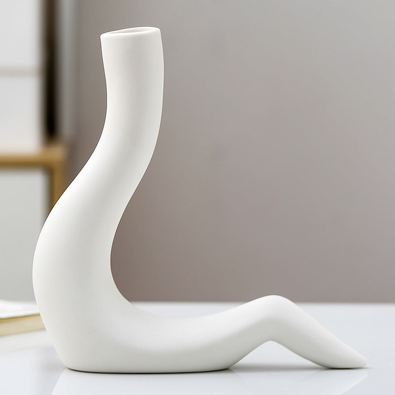 Human Form Ceramic Vase