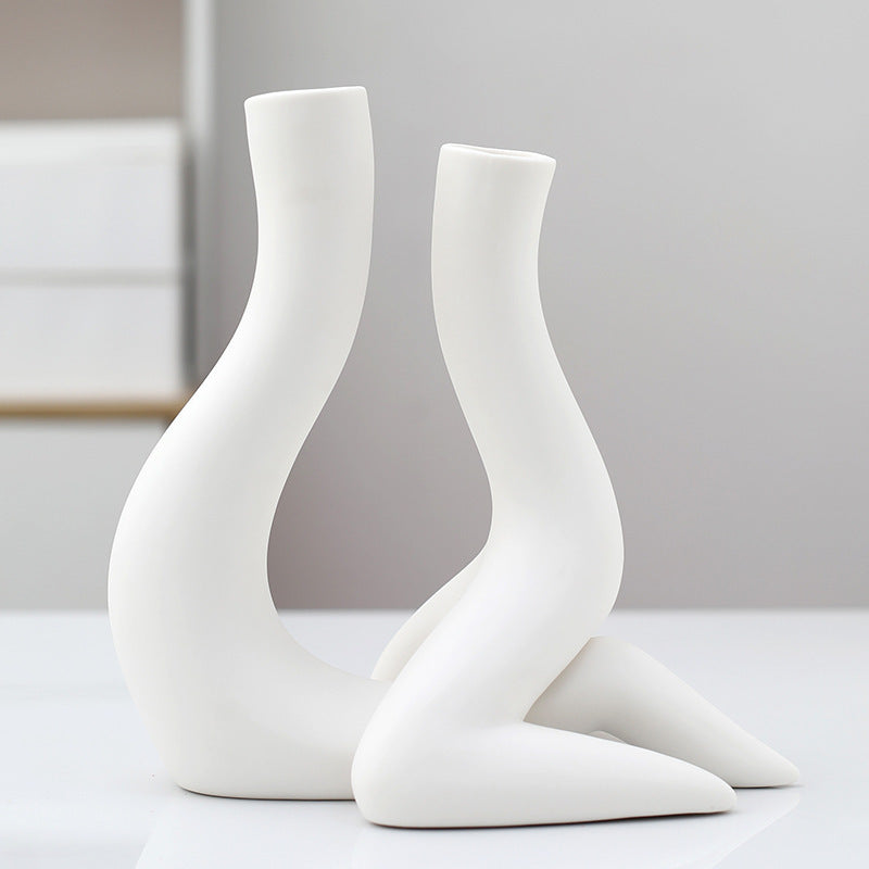 Human Form Ceramic Vase