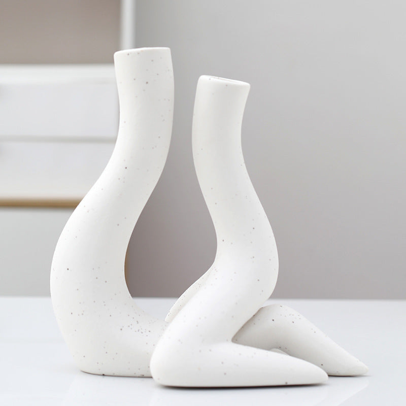 Human Form Ceramic Vase